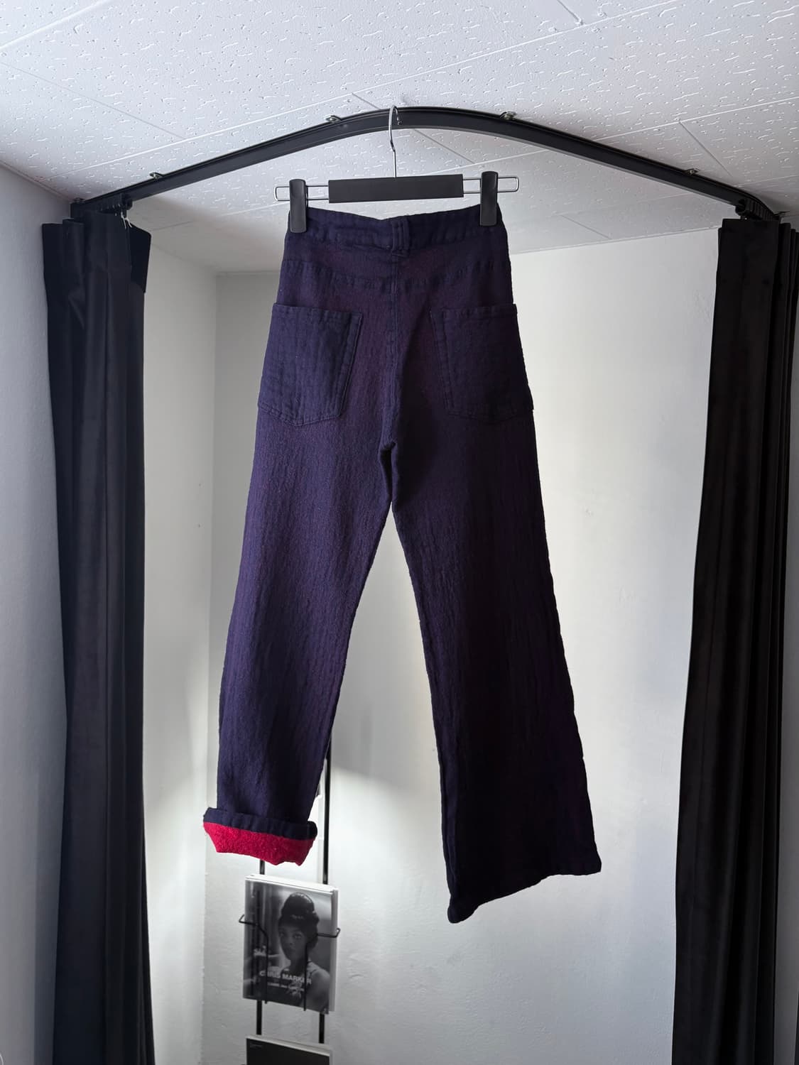 [S] AD2008 꼼데가르송 트리코 투페이스 울 버튼 팬츠 상품이미지9