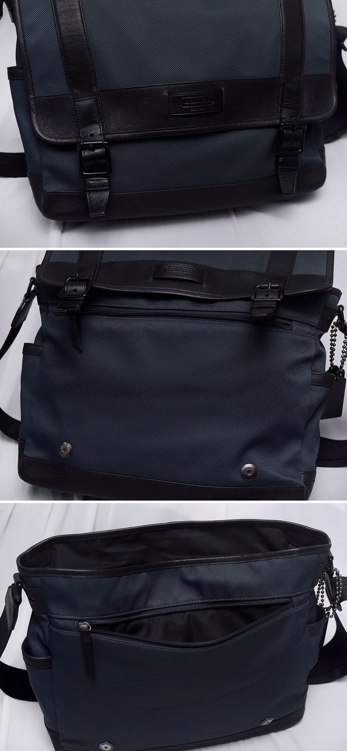 코치 (COACH) 방탄 나일론 캔버스 레더 플랩 메신저백 상품이미지7