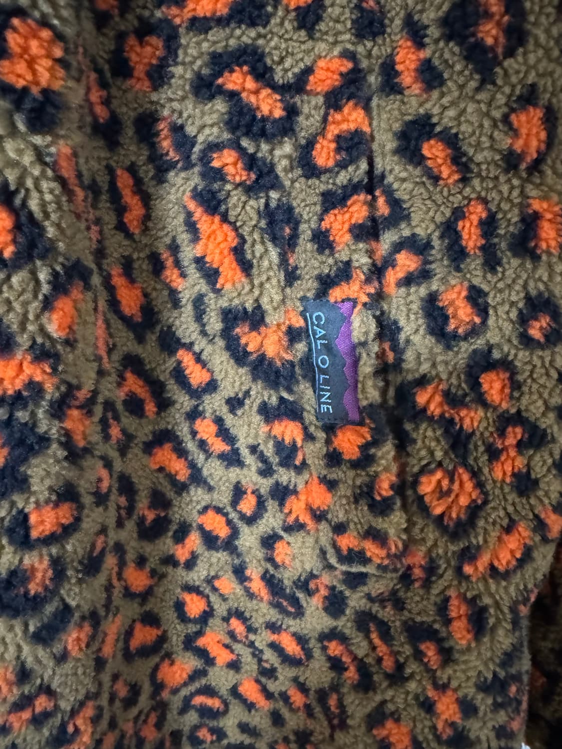 CAL O LINE 레오파드 후리스 코트 상품이미지5