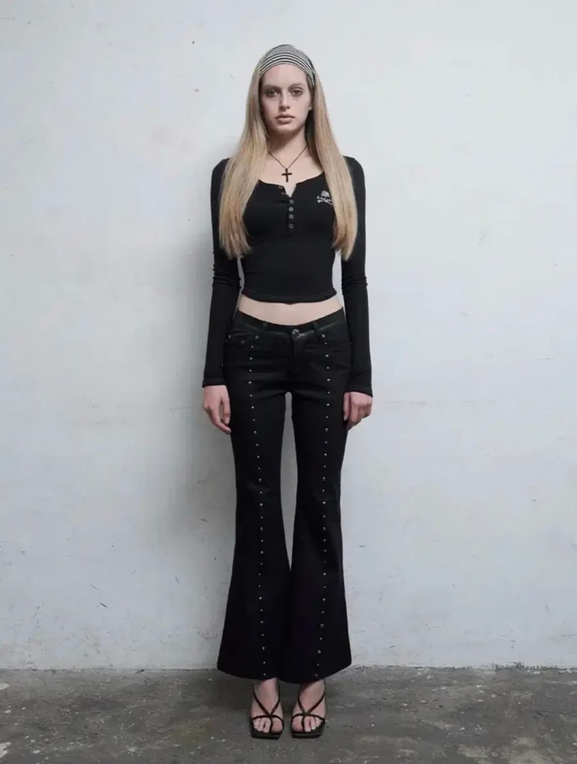 힐다 젬 스톤 부츠컷 팬츠 잼 스톤 상품이미지2