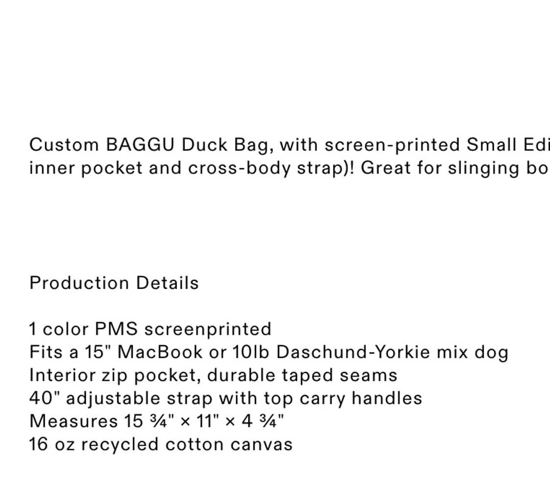 스몰 에디션즈 canvas tote bag 상품이미지7