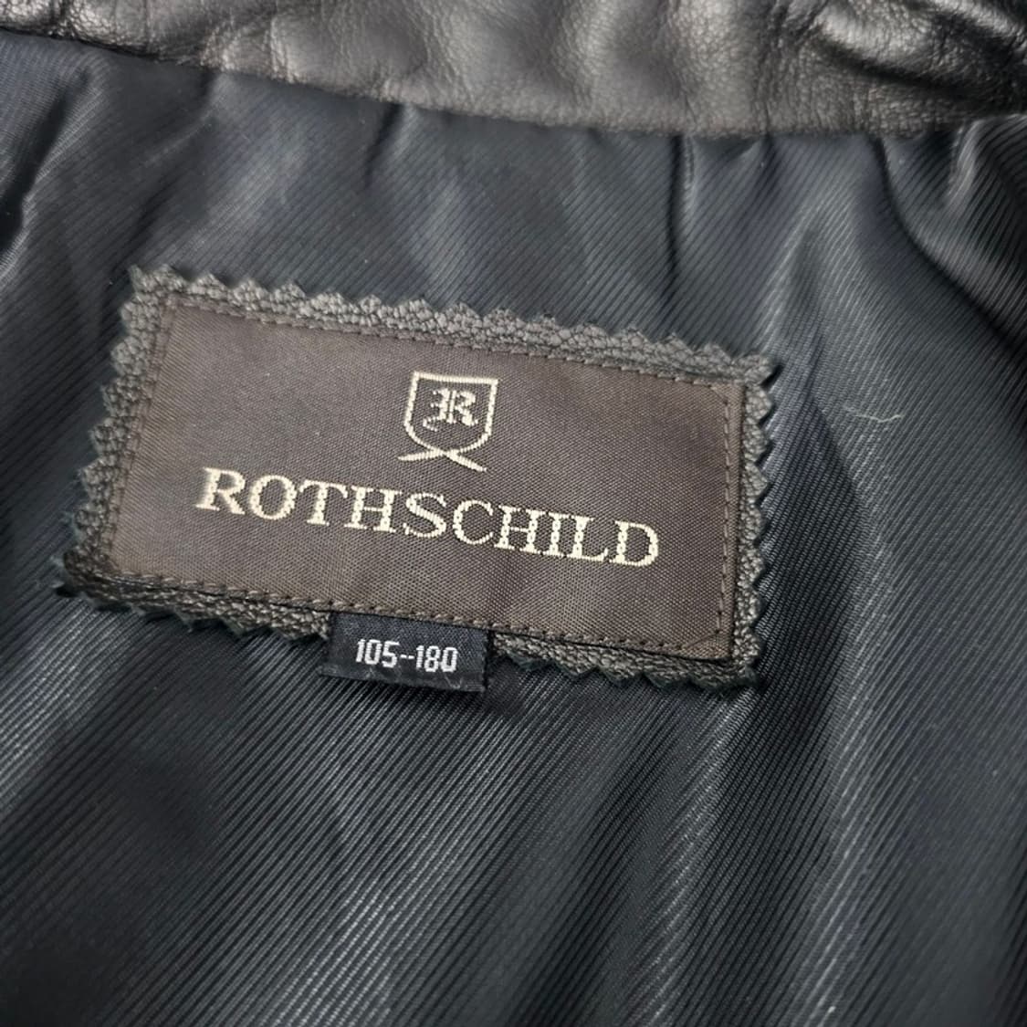 ROTHSCHILD 미니멀 스탠칼라 가죽자켓 XL 상품이미지5