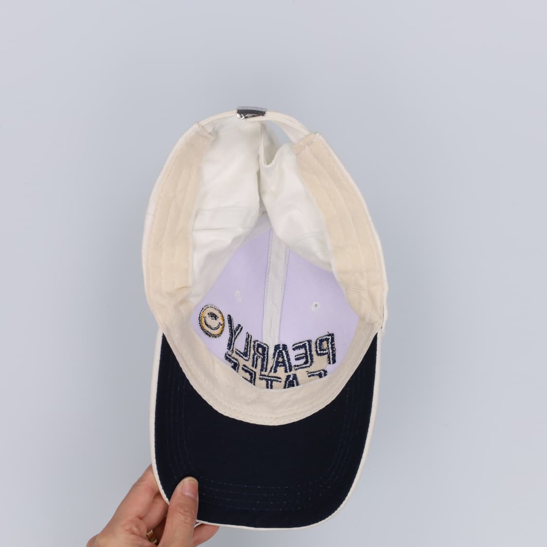 [F] 스마일로고 화이트 볼캡 모자 0116H2 상품이미지3