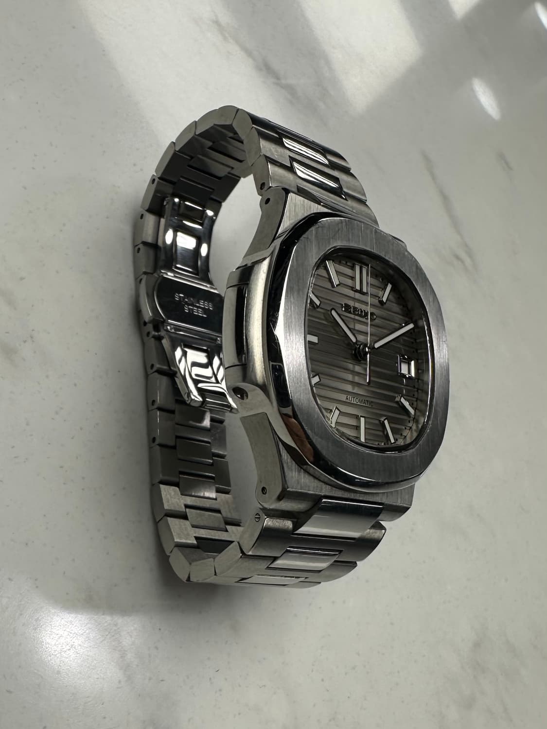 세이코 모드 노틸러스 그레이 오토매틱 시계 상품이미지3