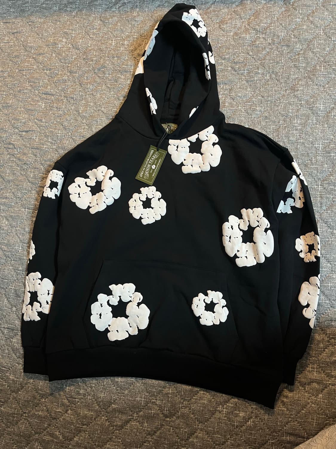 데님티어스 후드티 블랙 L 새상품 상품이미지1