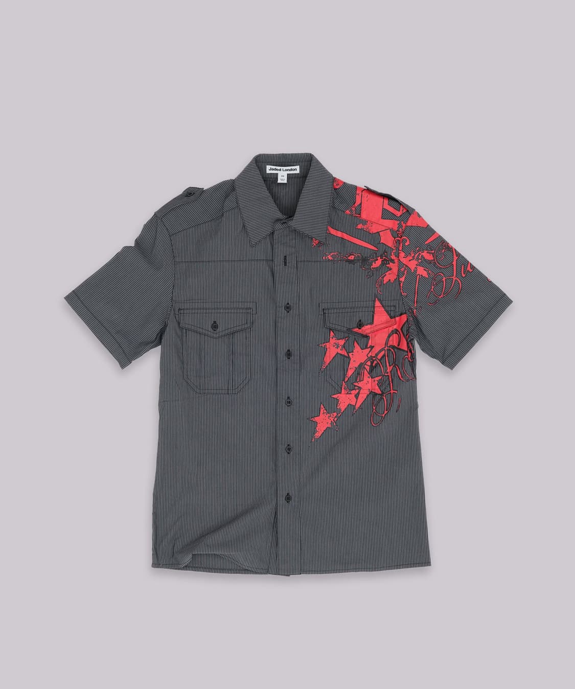 Jaded Man 제이디드런던 스크립트 핀스트라이프 셔츠 상품이미지2