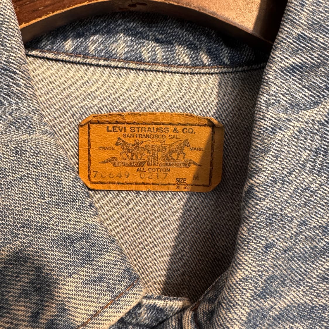 80s Levis OrangeTab Denim Trucker jacket 상품이미지7