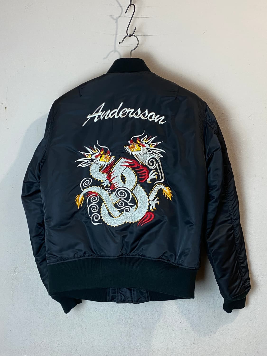 쇼트 × 앤더슨 벨 수베니어 드래곤 MA-1 자켓 상품이미지6