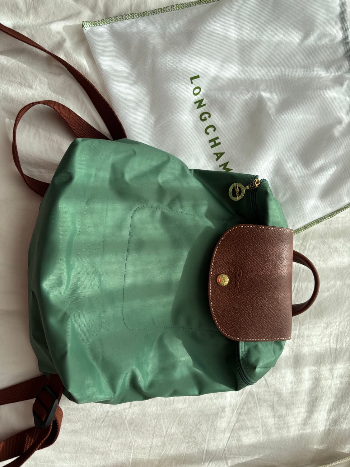 롱샴 르 프라이쥬 오리지널 M 그린 백팩 상품이미지8
