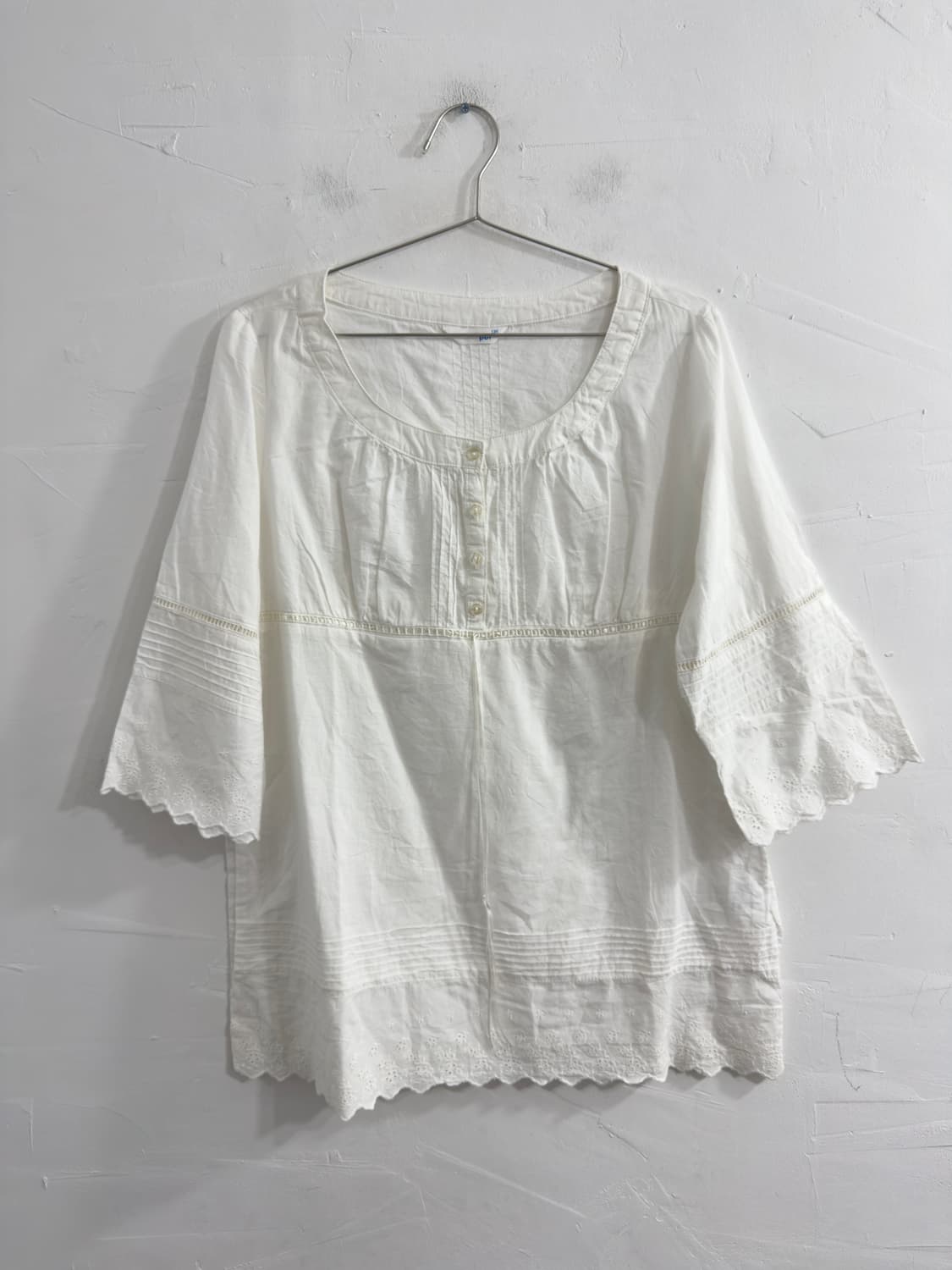 pbi white mori blouse 상품이미지1