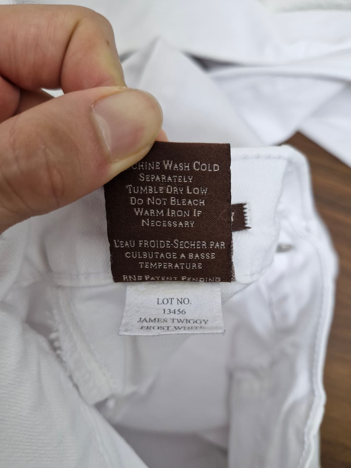 [24] 제임스진 화이트 데님 바지 상품이미지6