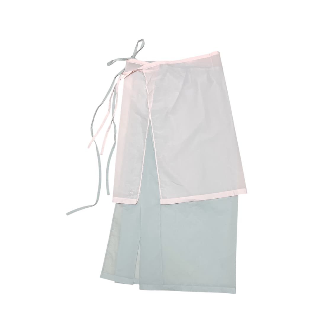 Sheer See-Through Layered Wrap Skirt 상품이미지1