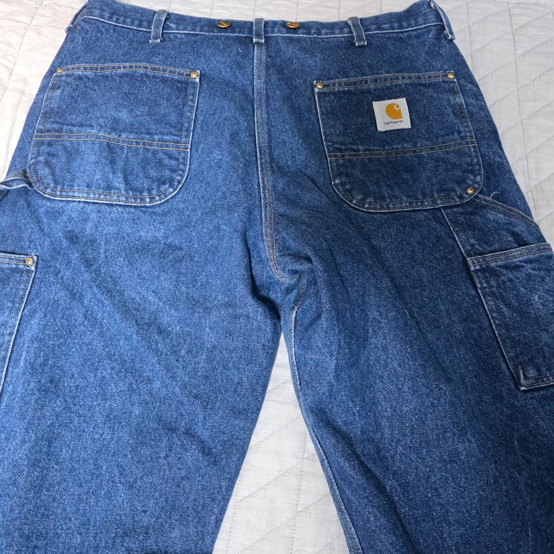 [38X30] 90s 칼하트  더블니 바람개비택 데님팬츠 @ B-23 상품이미지5
