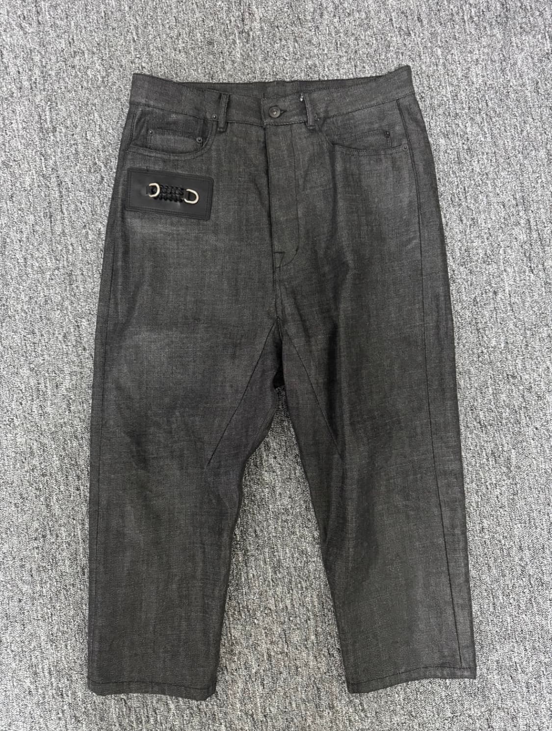 릭오웬스 아카이브 키링 왁스코팅 새깅팬츠 상품이미지2