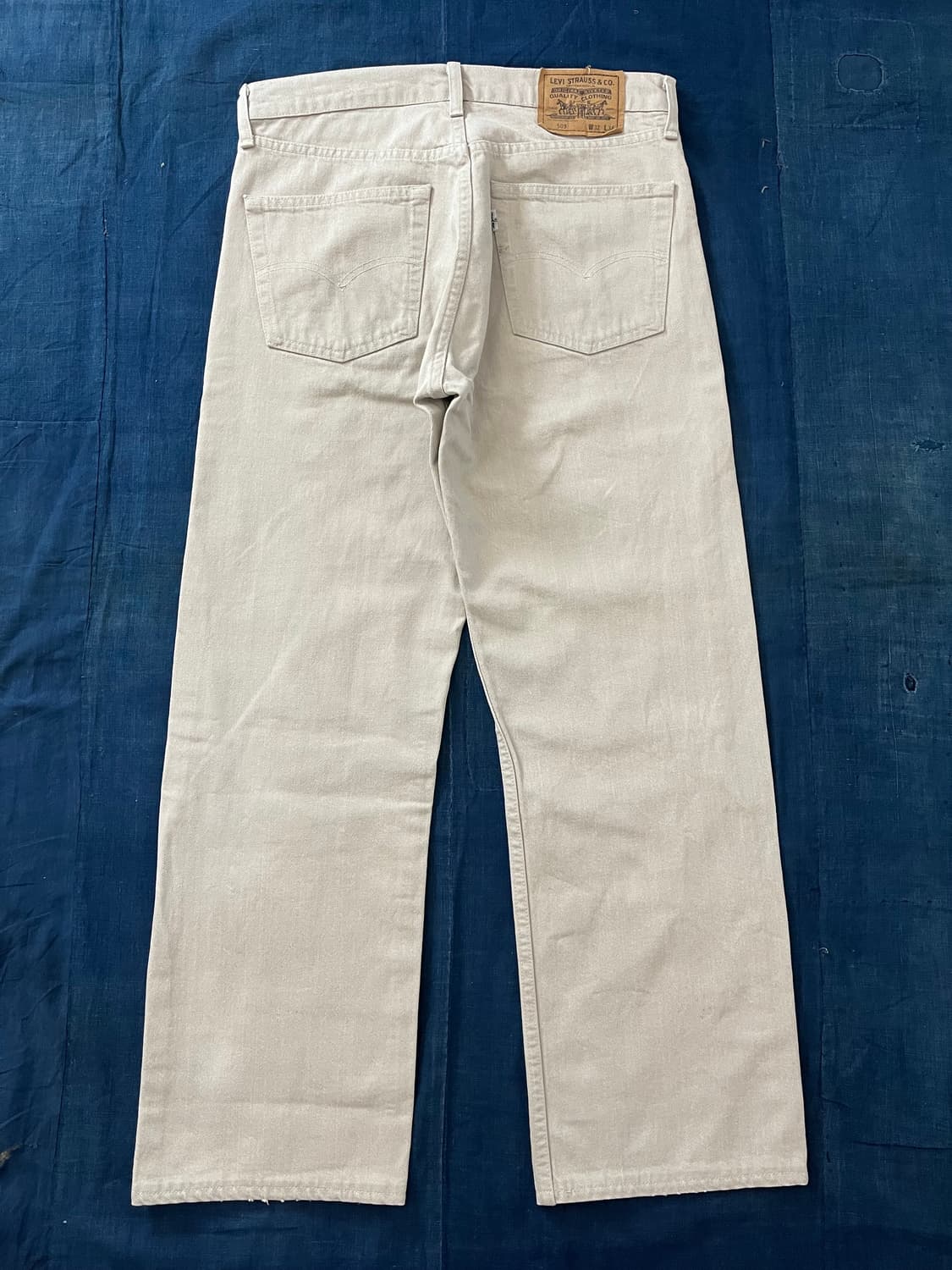 빈티지 리바이스 509 데님 팬츠 베이지 상품이미지5