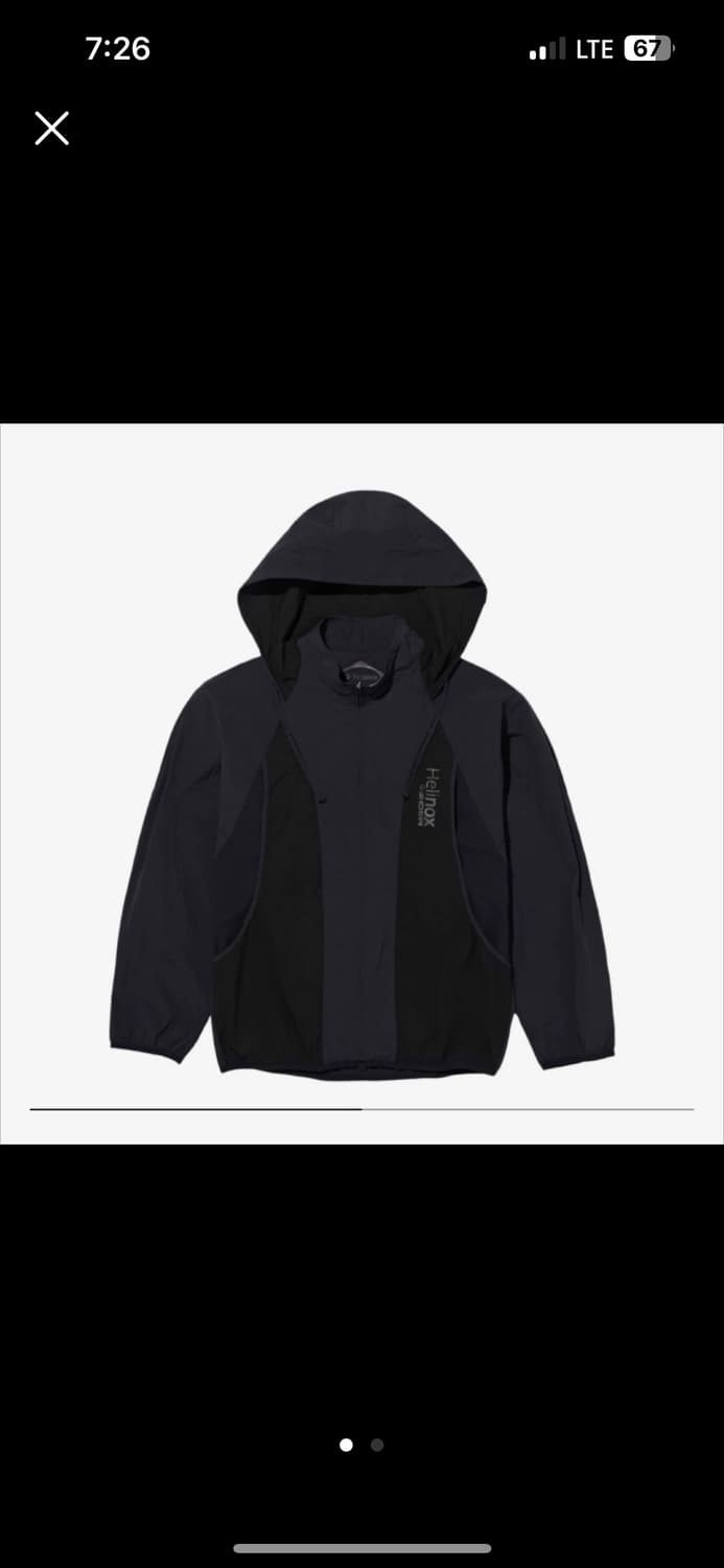 미스치프 x 헬리녹스 라이트웨이트 윈드브레이커 블랙 M 상품이미지1