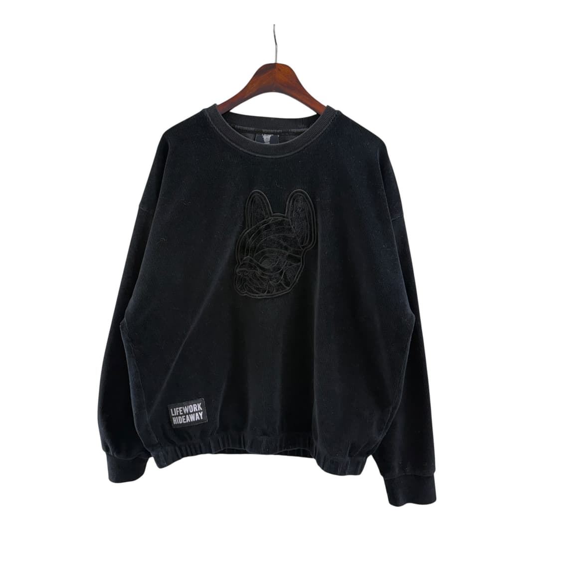 라이프워크 블랙 맨투맨 상품이미지4