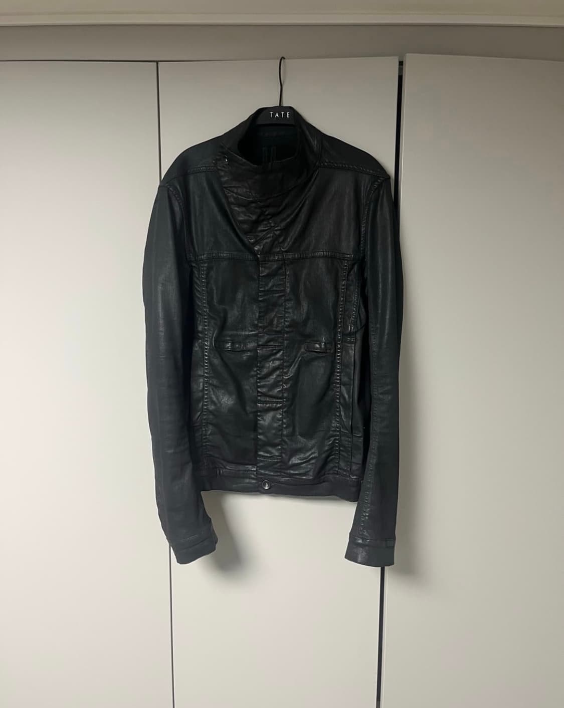 릭오웬스 다크쉐도우 2013s 왁스코팅 몰리노사선 자켓 상품이미지1