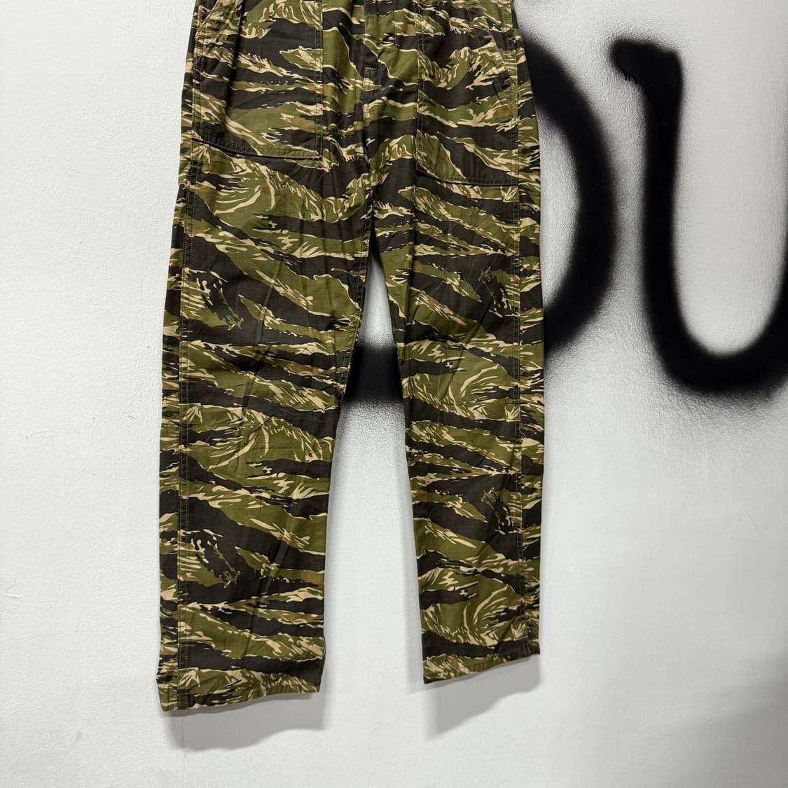 VTG 빈티지 밀리터리 타이거 카모 립스탑 와이드 팬츠 상품이미지4