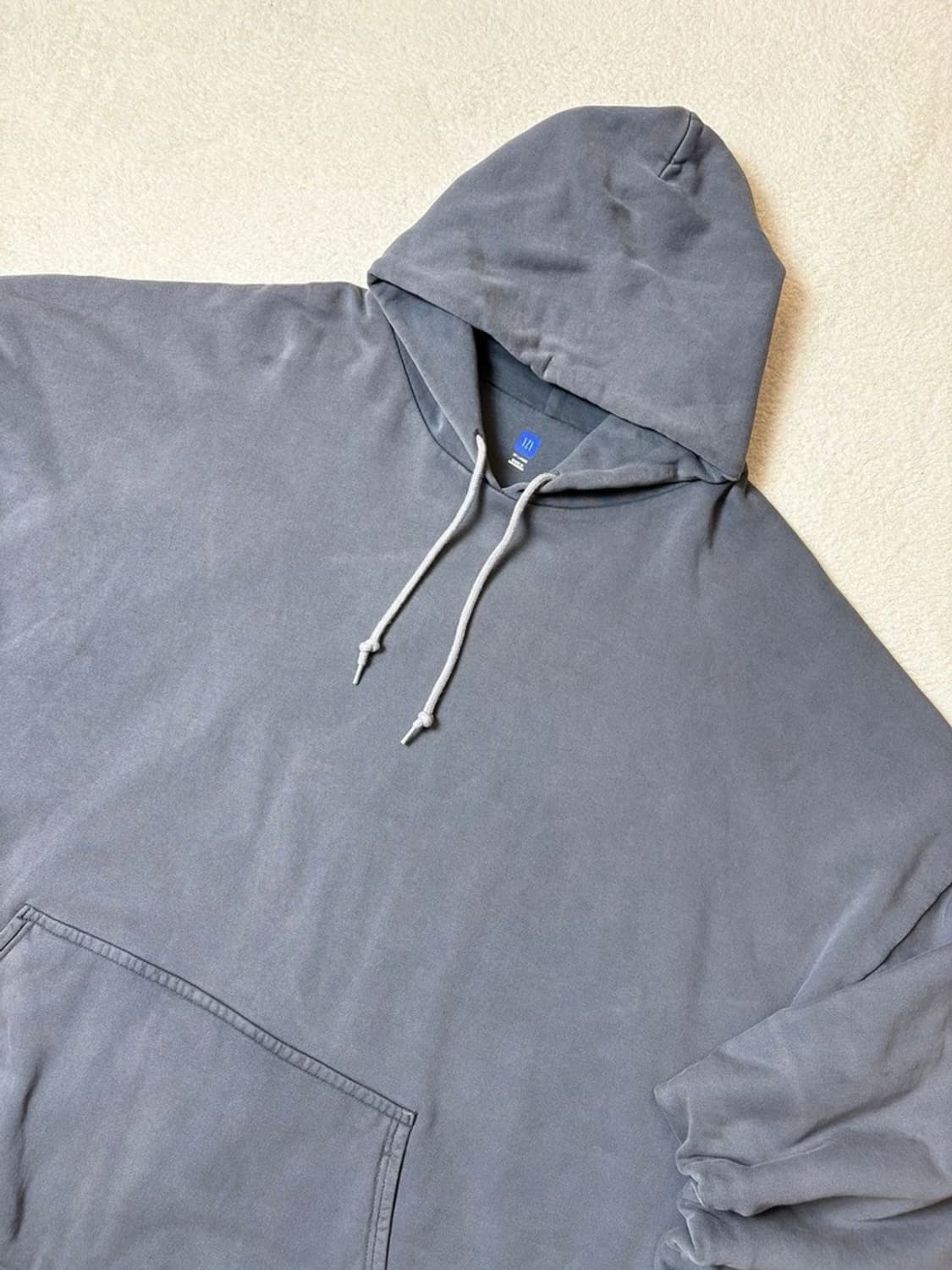 이지갭 YZY 헤비코튼 오버 솔리드 후드티 PN6568 상품이미지2