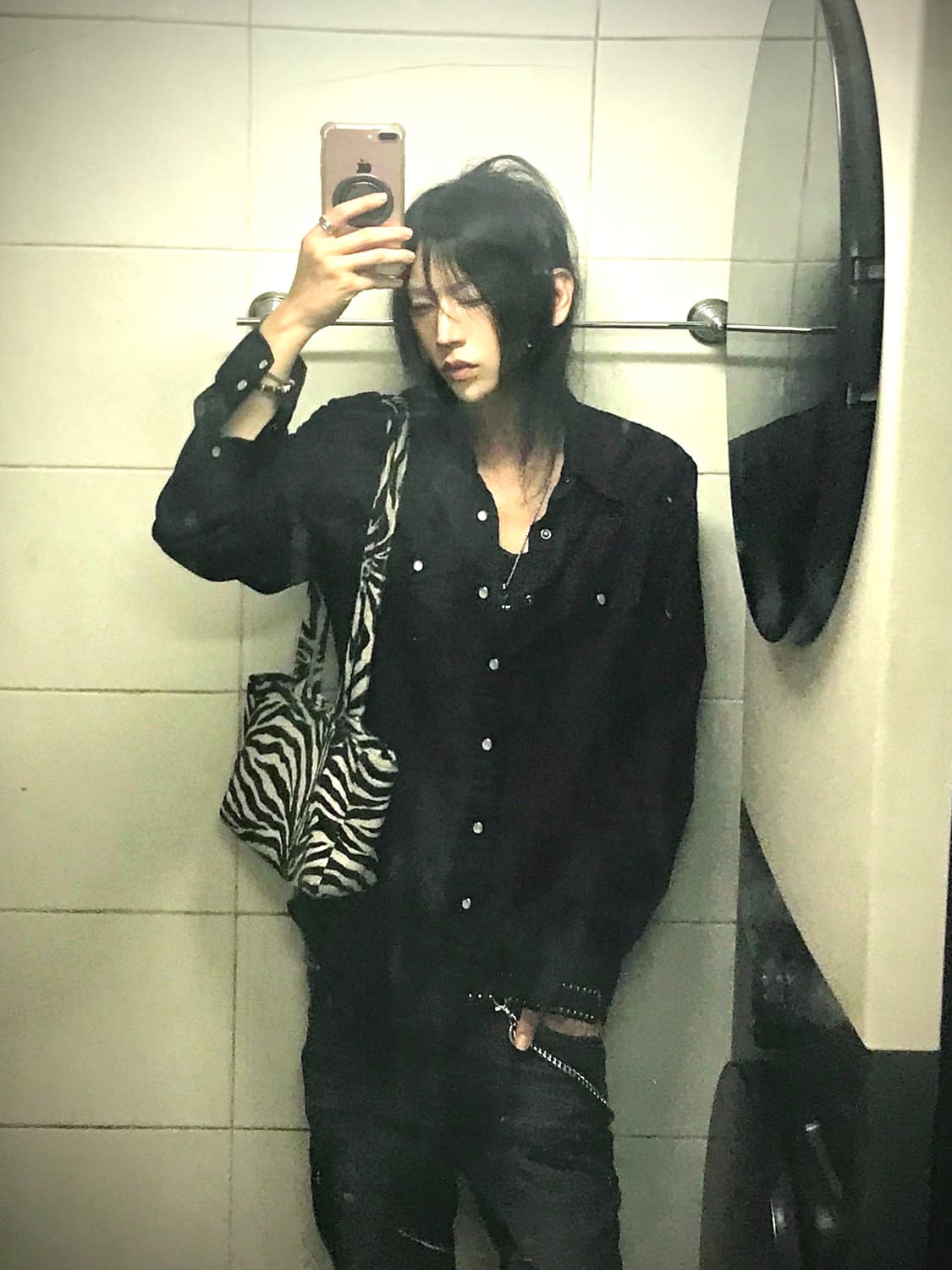 slim black shirts 상품이미지3