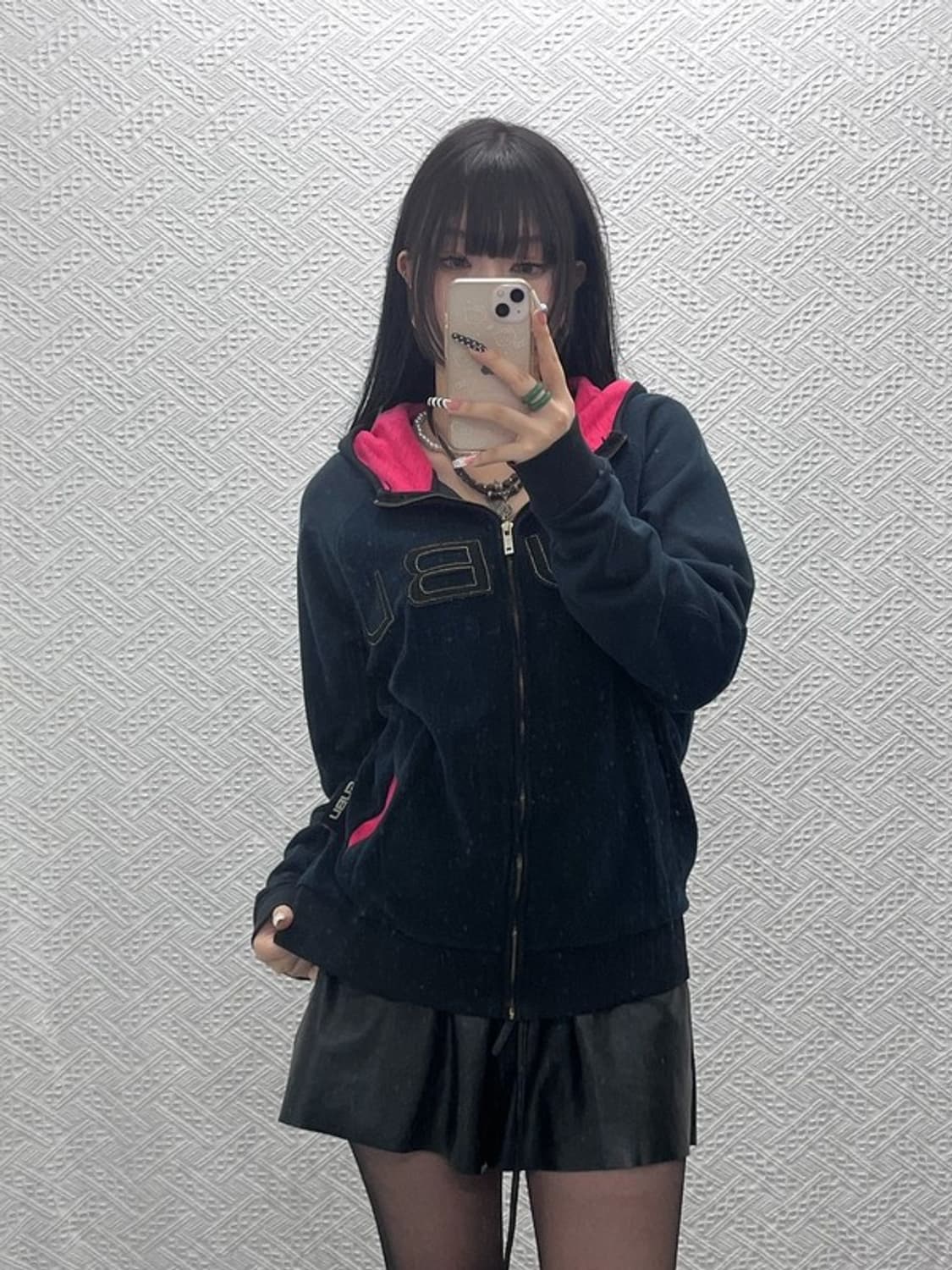 푸부 FUBU 스트릿 레트로 펑크 빅로고 기모 후드집업 L C10218 상품이미지2