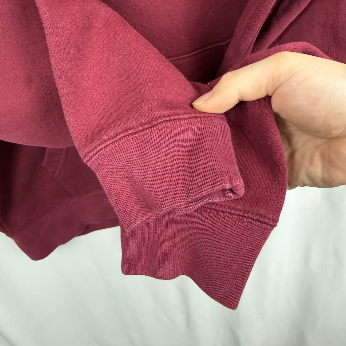 (M) GAP 로고 후드 티 버건디 상품이미지4