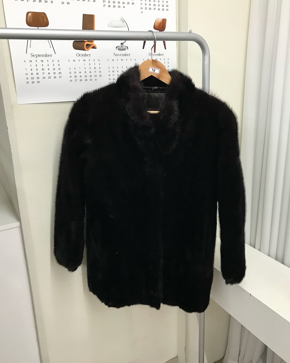 리얼 밍크 퍼 하프 코트 상품이미지1