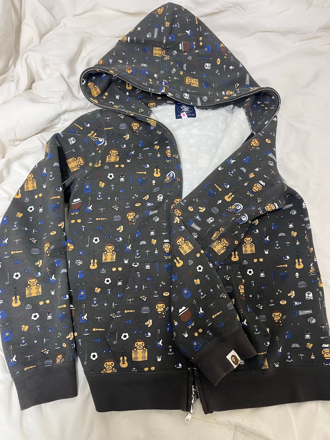 베이프 베이비 마일로 후드집업 상품이미지1