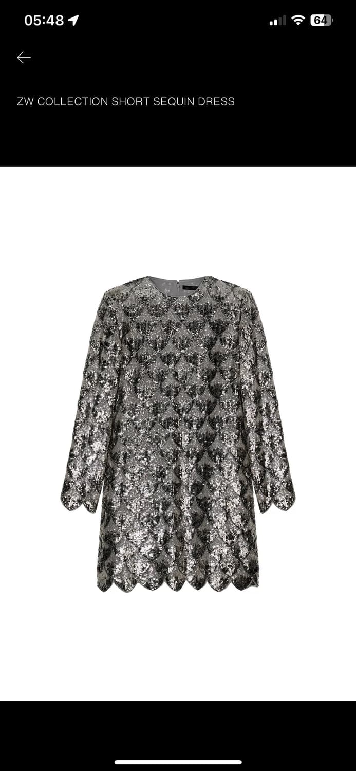 ZARA 스팽글 미니 원피스 S (ZW Collection) 상품이미지3