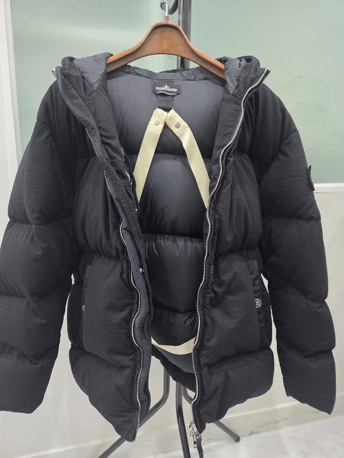 스톤아일랜드 쉐도우프로젝트 후드패딩(블랙 L) 상품이미지4