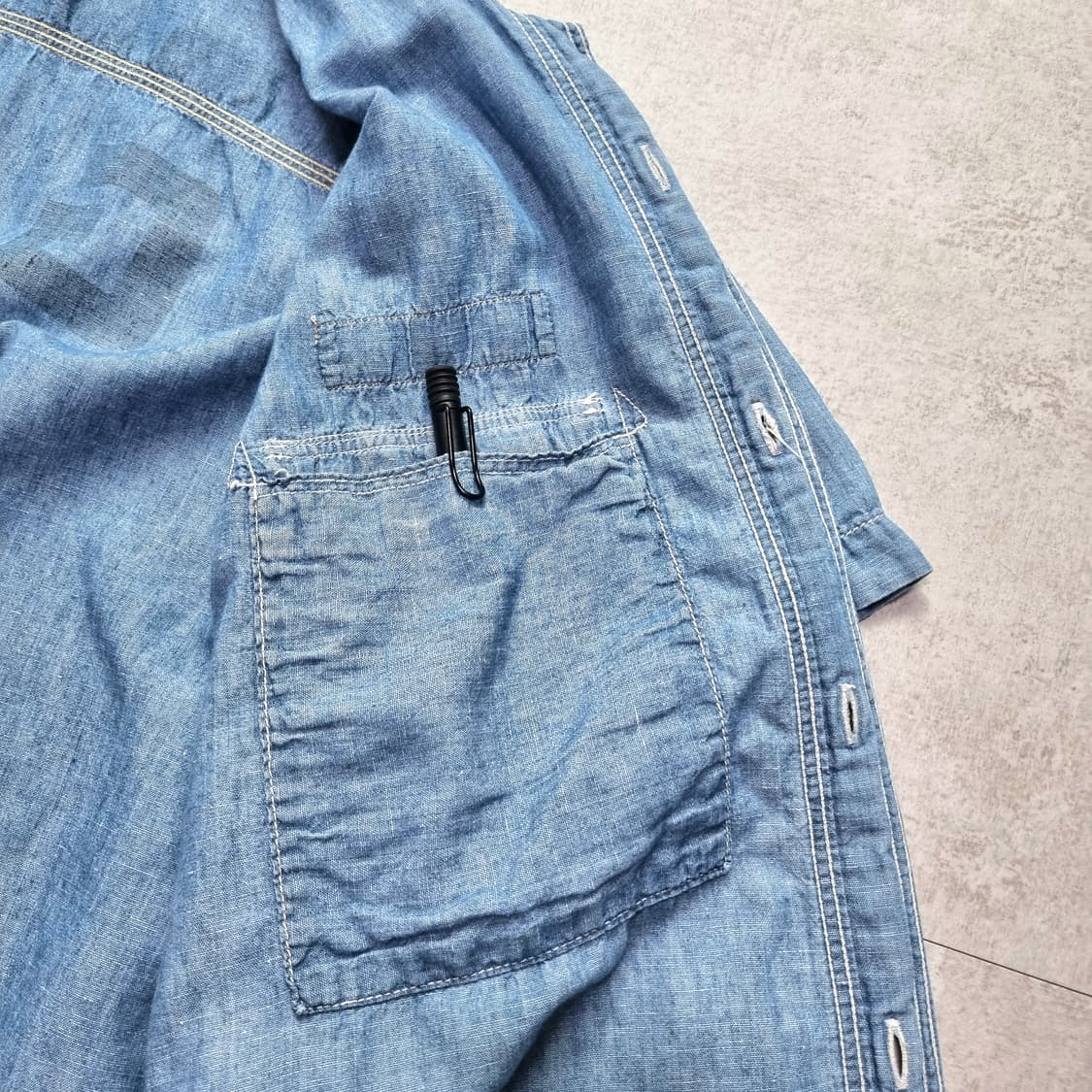 프리휠러스 Bootleggers 40s 스텐실 샴브레이 셔츠 16sz 상품이미지9