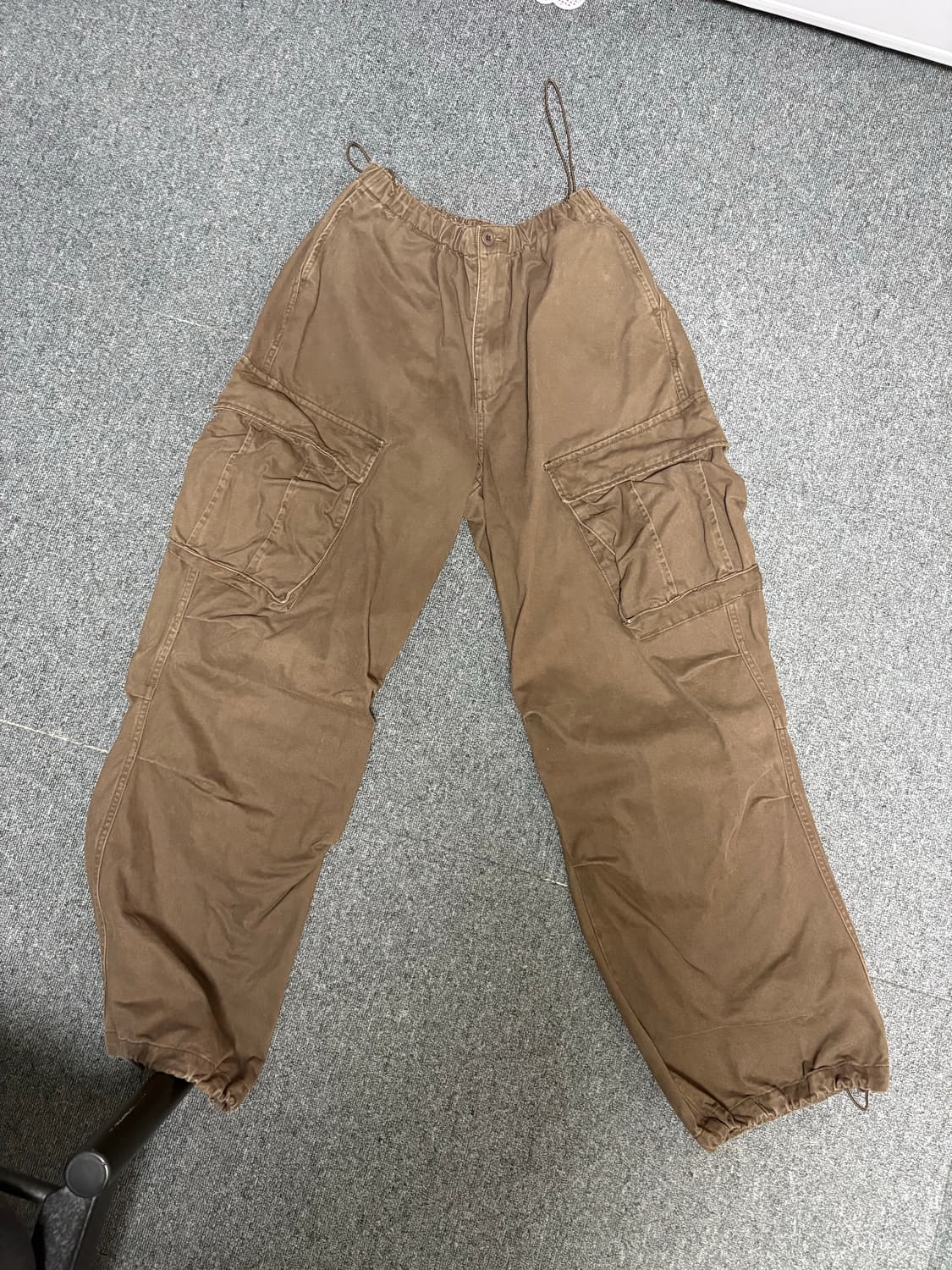 애즈이프켈리 카고팬츠브라운 상품이미지2