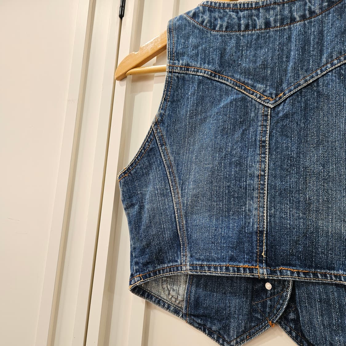 청 데님 조끼 청베스트 상품이미지5