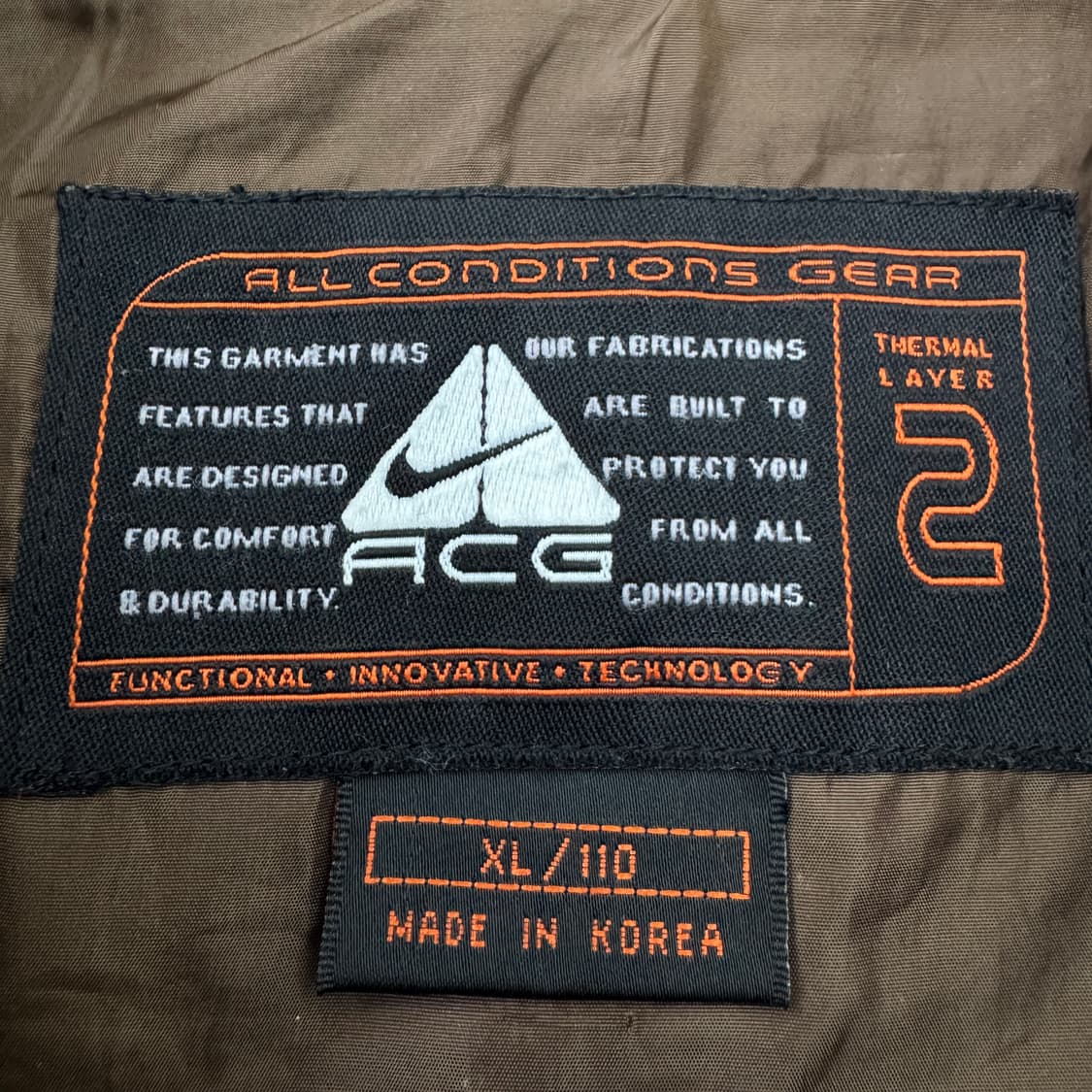 나이키 ACG 00s 아이보리 베이지 배색 덕다운 조끼패딩 상품이미지9