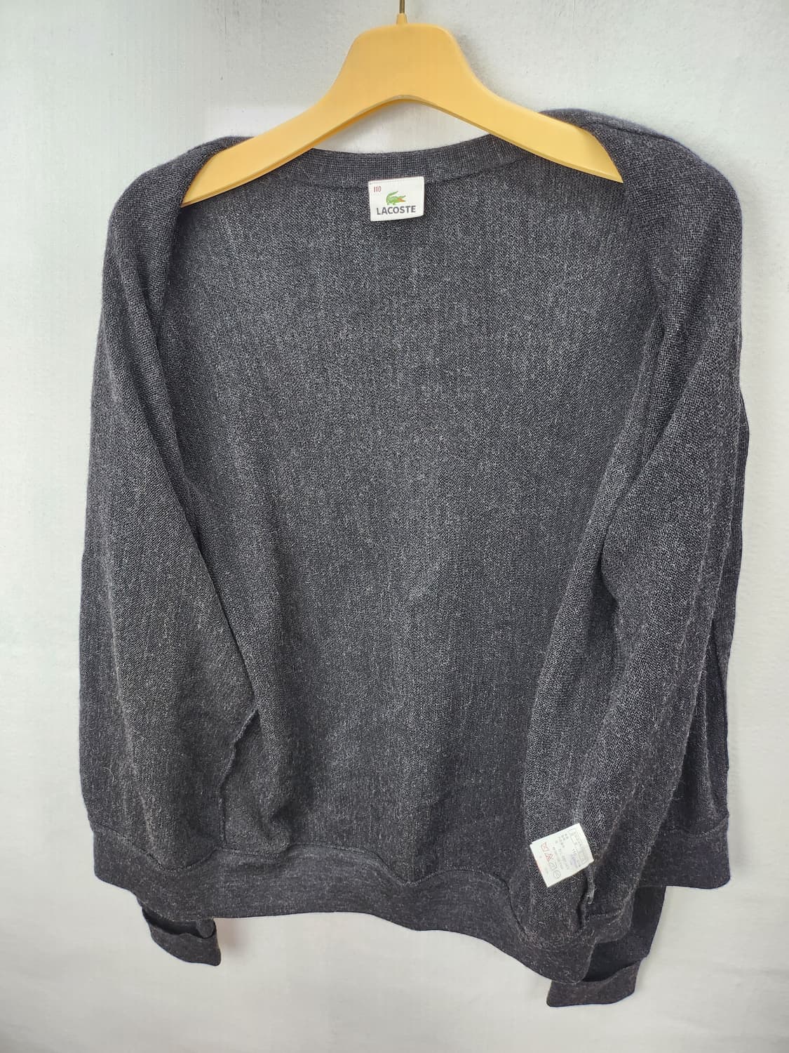 라코스테 울 딥그레이 가디건 110 XXL 상품이미지6