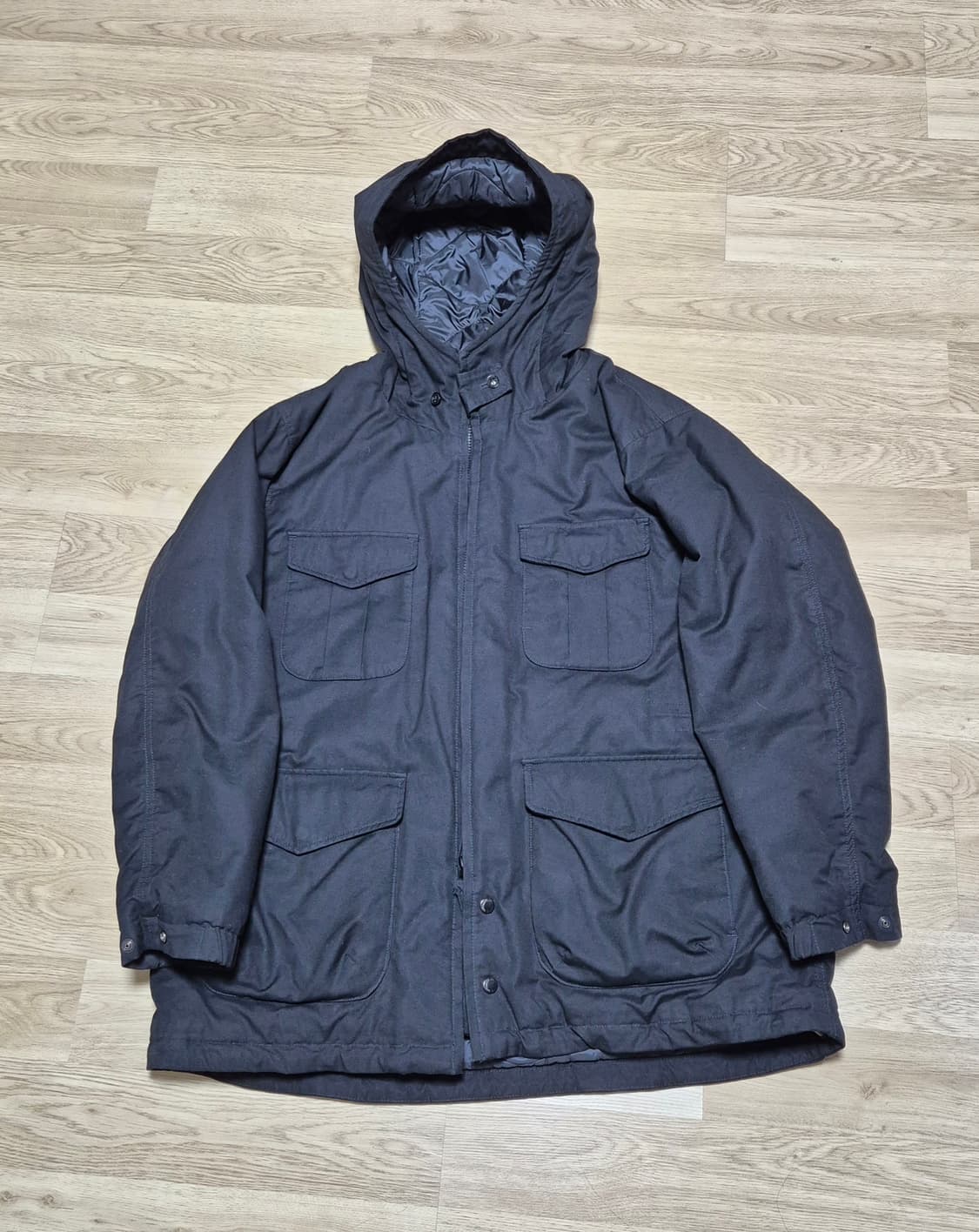 유니클로 × 엔지니어드 가먼츠 콜라보 퍼프테크 유틸리티 자켓 블랙 상품이미지1