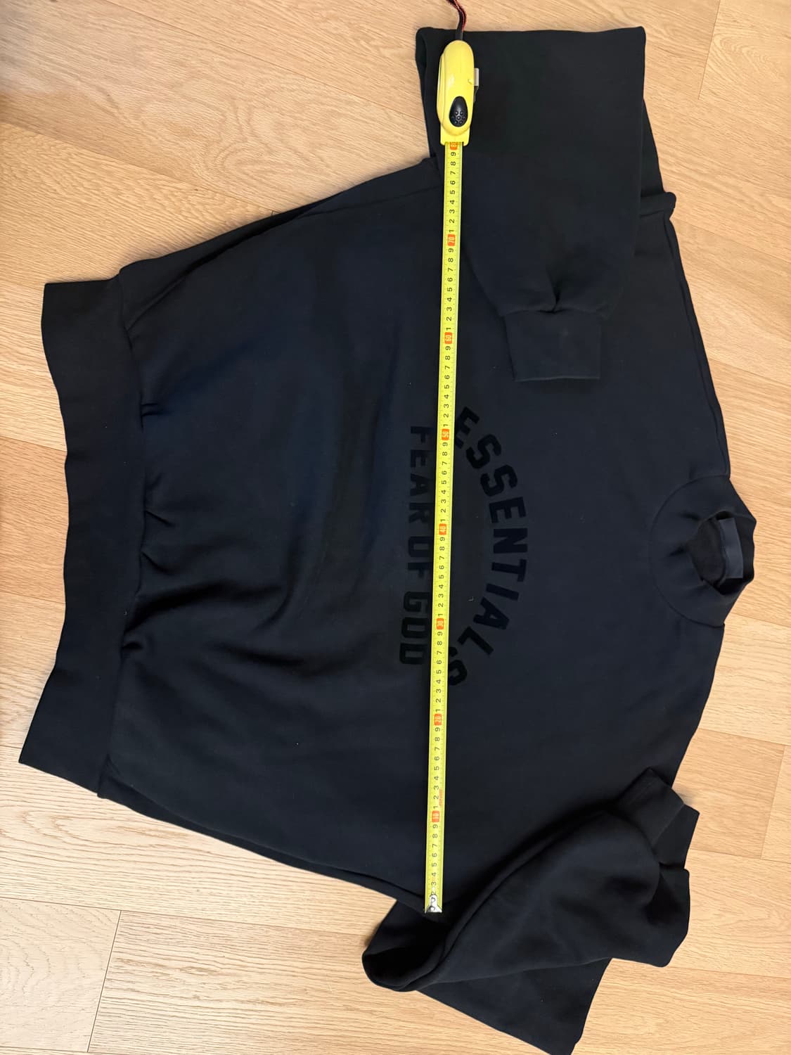 Fear of God 에센셜 블랙 스웻셔츠 XL 상품이미지6