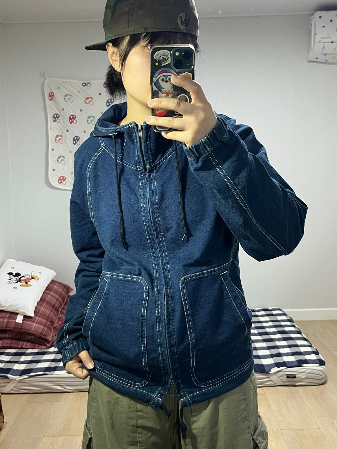 M2squared 엠투스퀘어드 데님 후드집업 상품이미지3