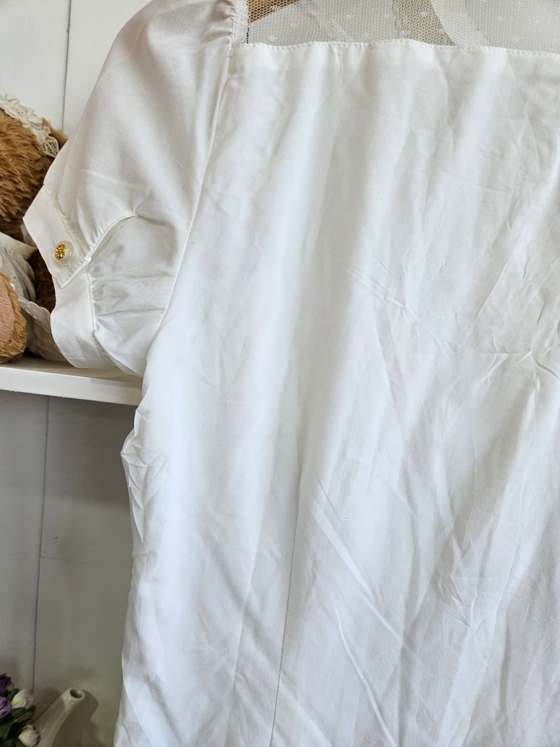 Ank Rouge 레이스 세일러카라 블라우스 상품이미지6