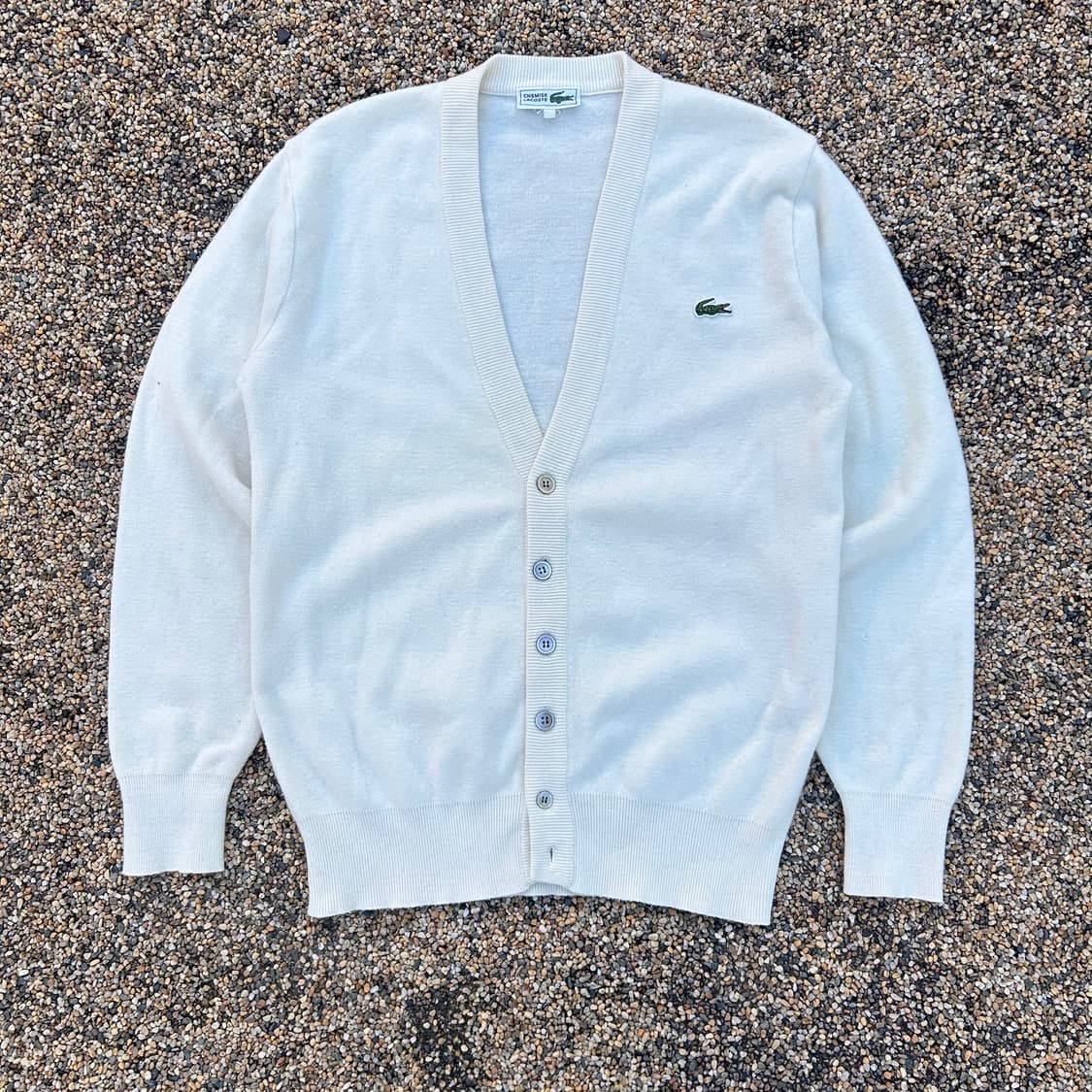 라코스테(LACOSTE) CHEMISE 옐로우 가디건 상품이미지1