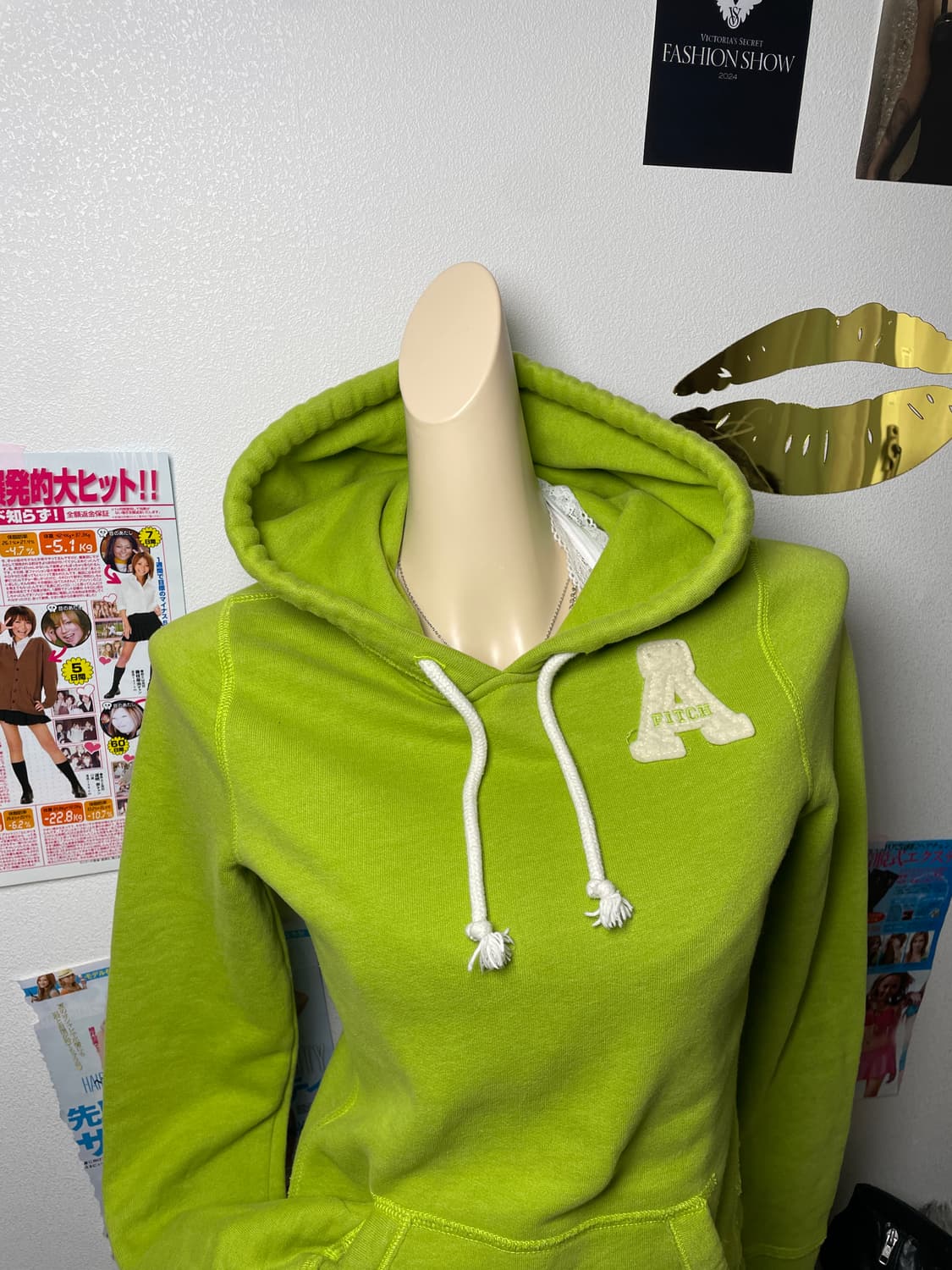 Abecrombie 연두 그린 후드티 상품이미지4