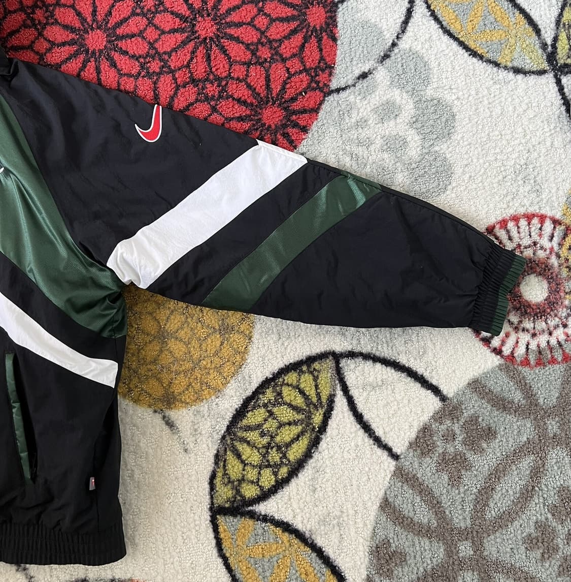 슈프림 x 나이키 후드 스포트 자켓 블랙/그린 상품이미지3