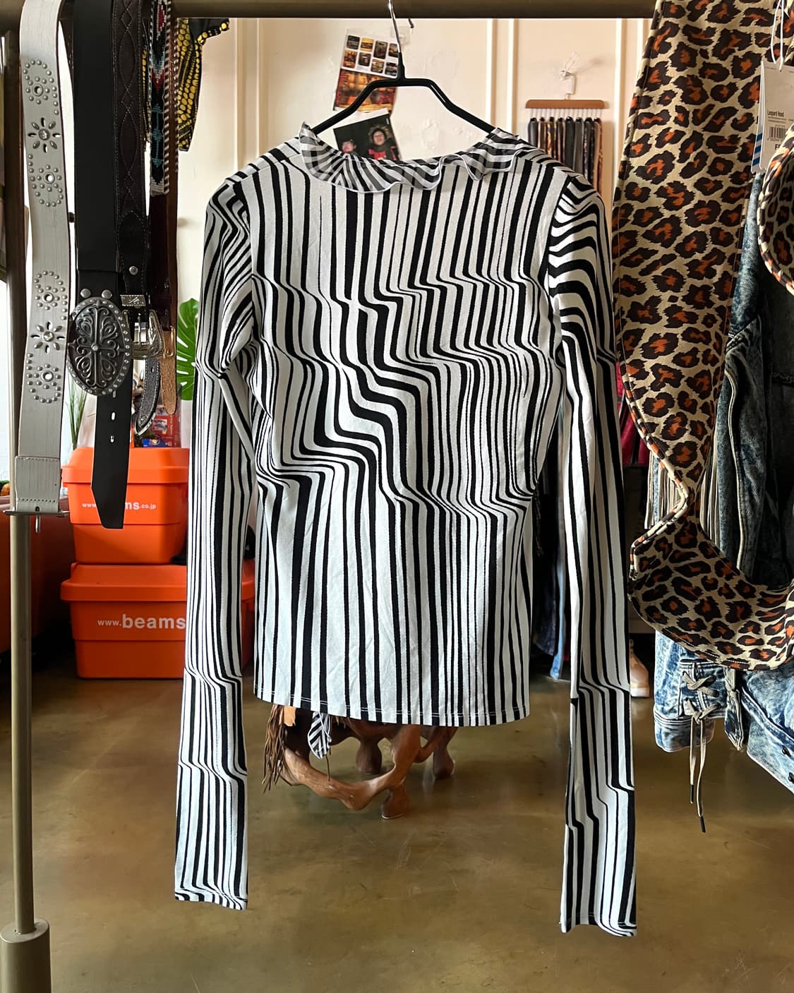 Gianfranco Ferre 03fw Optical Zebra Top 상품이미지6