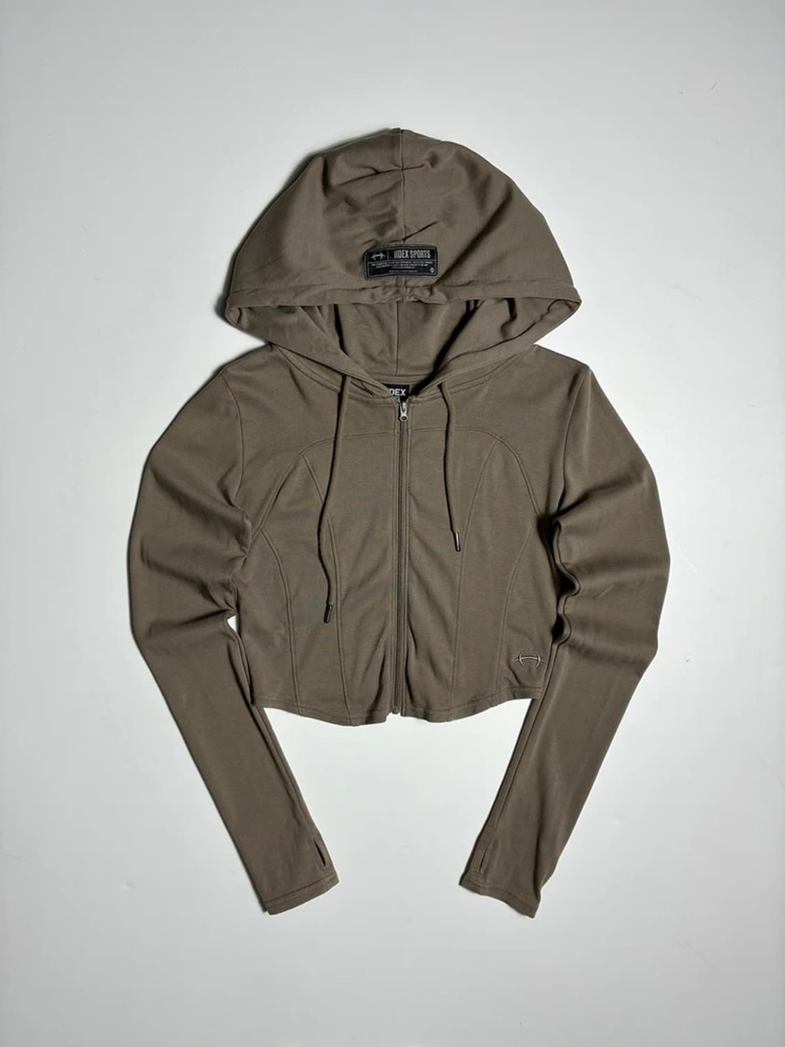 에이치덱스 HDEX 23FW 우먼스 소프트 크롭 후드 집업 R1900 상품이미지1
