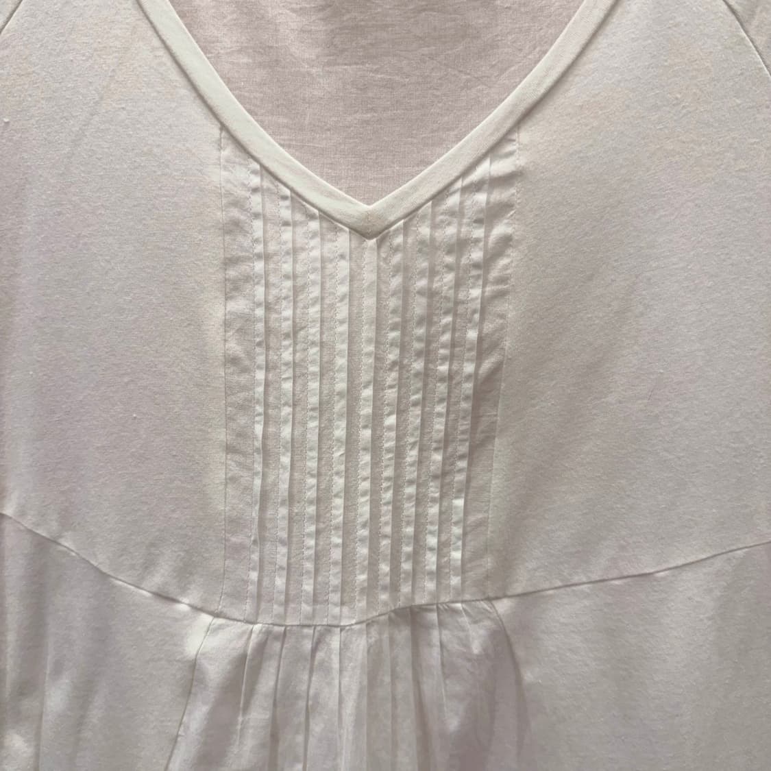 막스마라 위켄드 브이넥 핀턱 절개 디테일 블라우스 아이보리 상품이미지7