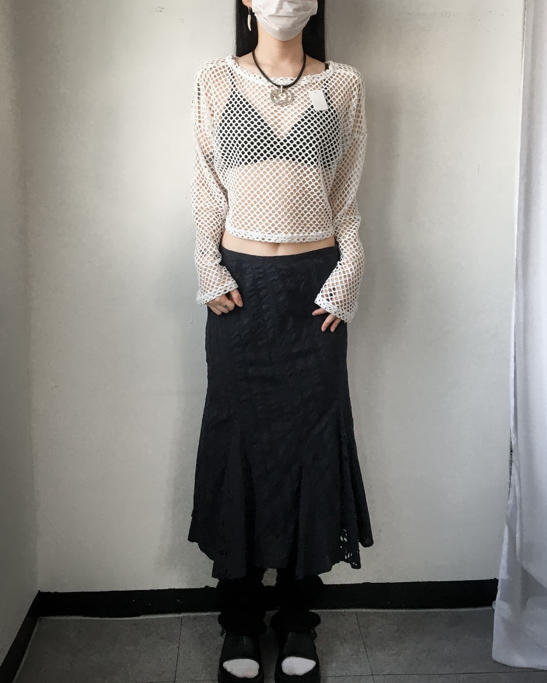 Line detail skirt 상품이미지4