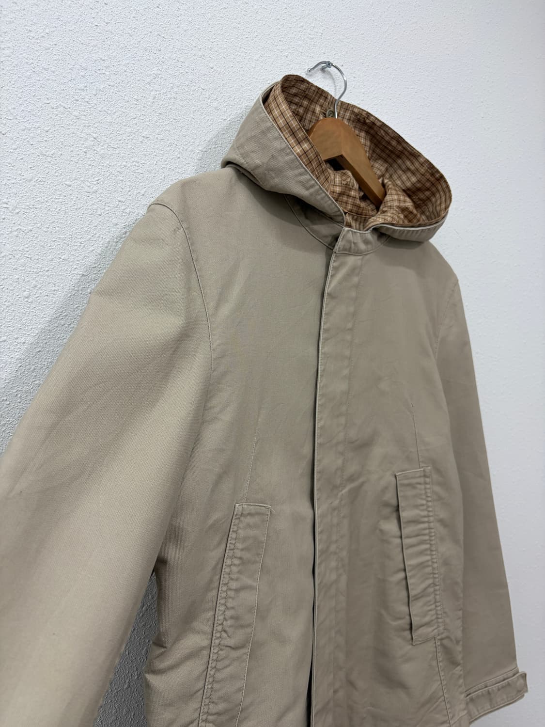 COMME CA ISM 체크 안감 후드 자켓 상품이미지2