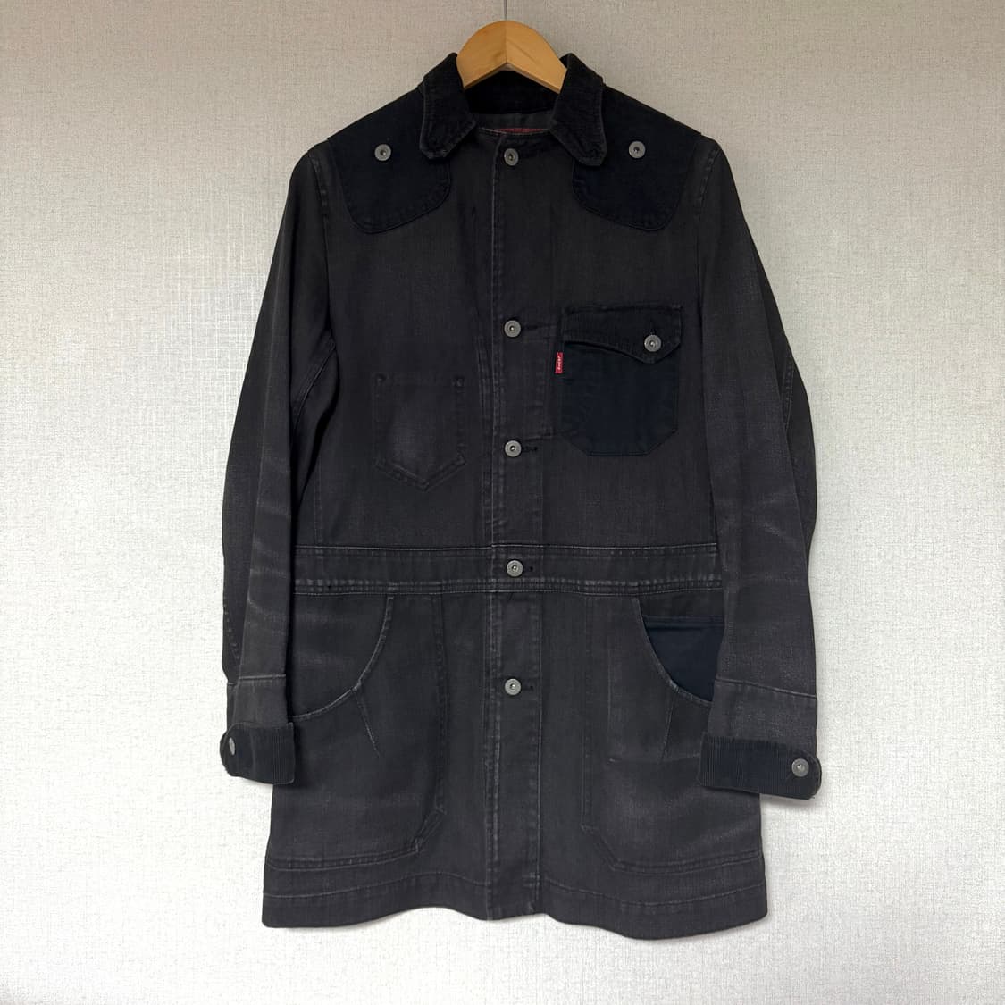 [XS]준야와타나베 13FW 재구축 데님 코트 상품이미지1
