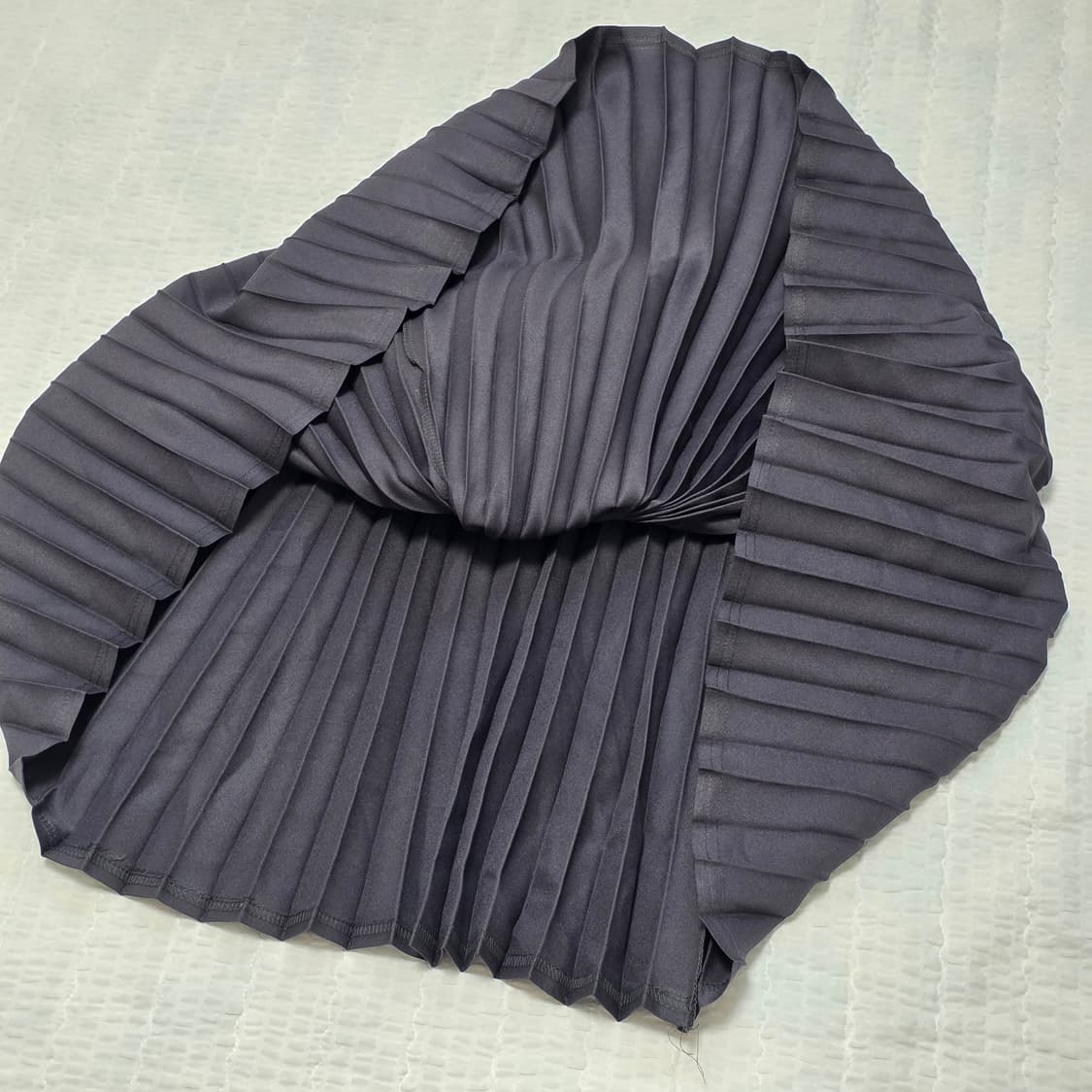 빈티지 jk 블랙 플리츠 롱스커트 상품이미지2